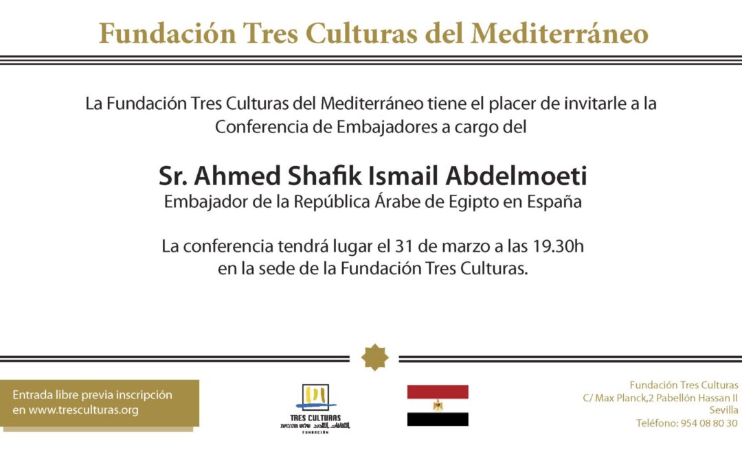 Conferencia de embajadores a cargo del Sr. Ahmed Shafik Ismail Abdelmoeti. Embajador de la República Árabe de Egipto en España